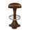 Walnut Solid Wood Counter Stool with Solid Wood Frame