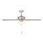 Ventilateur de plafond transitionnel intérieur / extérieur en nickel brossé 52 po avec trois ampoules DEL 3000K Gallant II-2023017340-2023017338