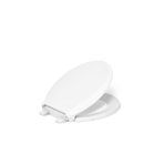 Cachet Round-Front Toilet Seat with Quiet-Close Lid and Seat and Grip-Tight Bumpers