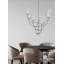 Lustre suspendu 8 lumières V2058-3 Lawrence avec abat-jour en verre transparent