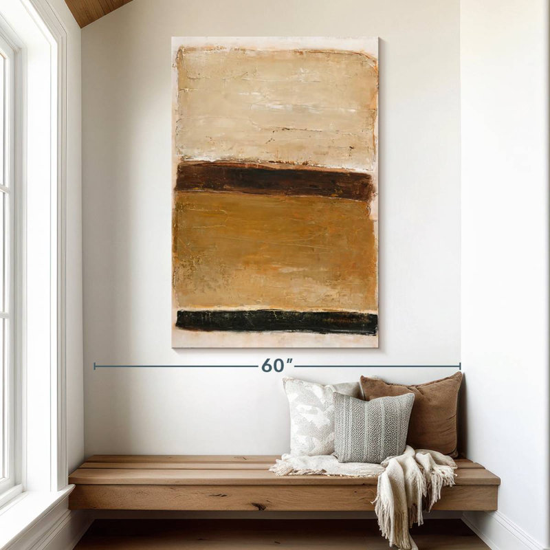 Ochre Square, 51" H x 34" W