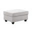 Canapé modulaire en lin gris 7 pièces 125 po modulaire 7 pièces pour économiser de l'espace en forme de L avec 6 coussins décoratifs réglables, des pieds en plastique et des sièges à ressorts ensachés