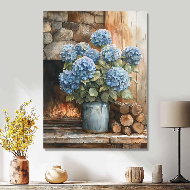Gerone - art mural floral, H 40 po x l 30 po, Toile tendue, Does Not Apply