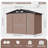 8'x 6' Outdoor Metal Storage Shed with Base-124834299