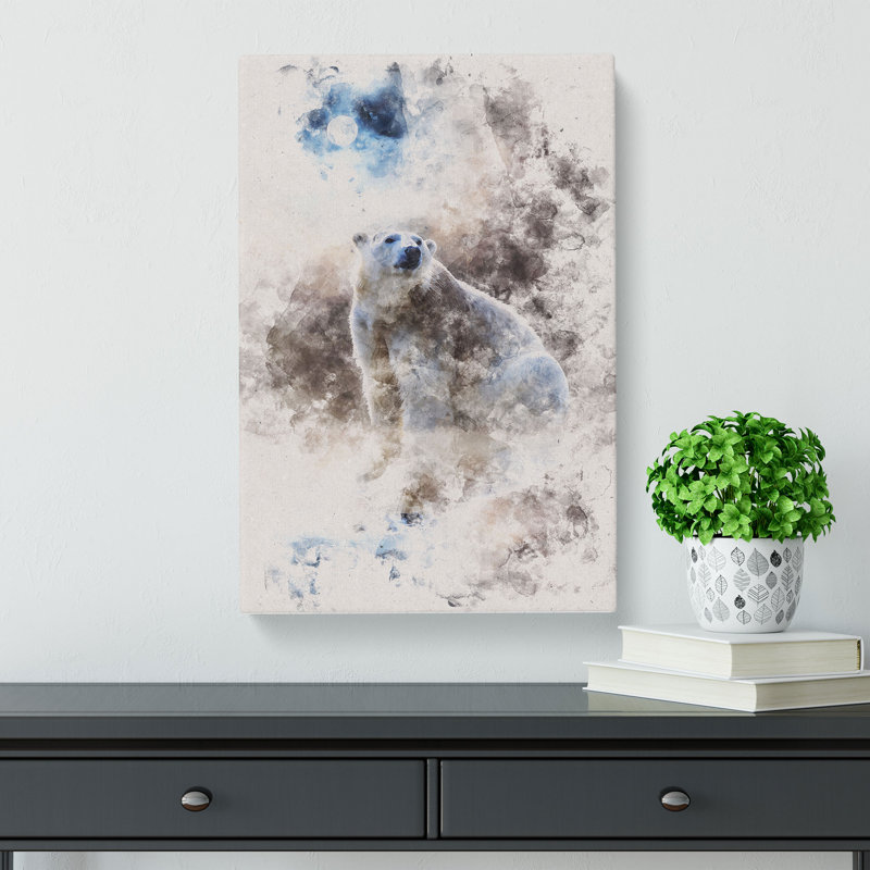Polar Bear - Wrapped Canvas, 76cm H x 50cm W x 3cm D