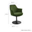 Fauteuil pivotant en velours Lippa Performance-105239667-105239674