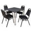 Plateau de table Kee Square, 4 chaises empilables-472020678-472020679-472020735