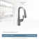 Moen Arbor One Handle High Arc Pulldown Bar Faucet with Reflex Technology