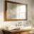Farmhouse Tempered Glass Decorative Wall Mirror, 36" x 24"-147498348