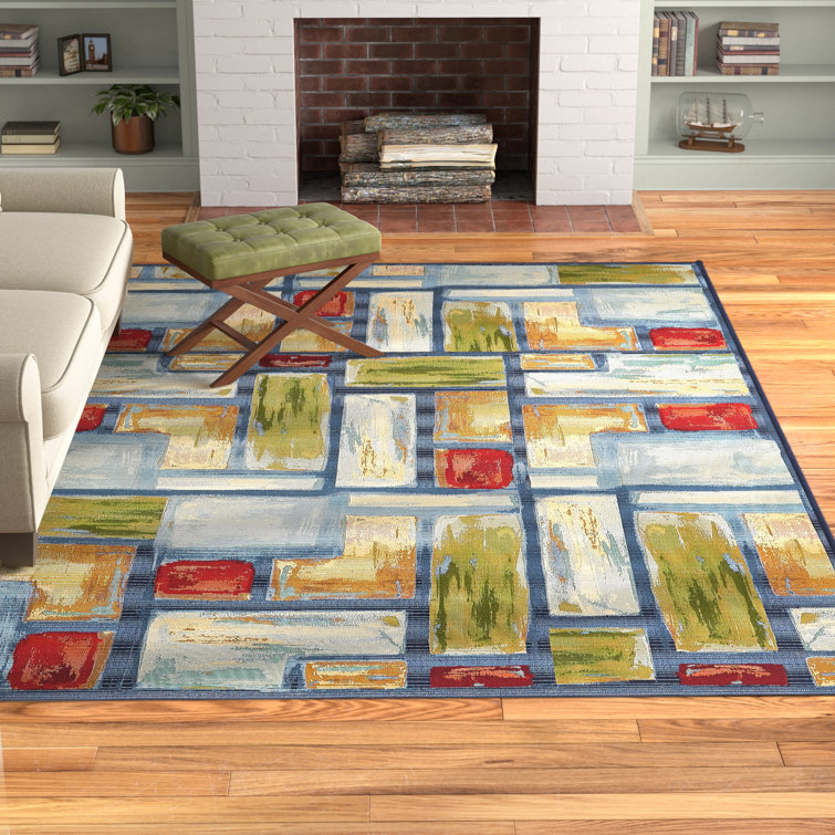 Merrimac Washable Geometric Indoor / Outdoor Rug