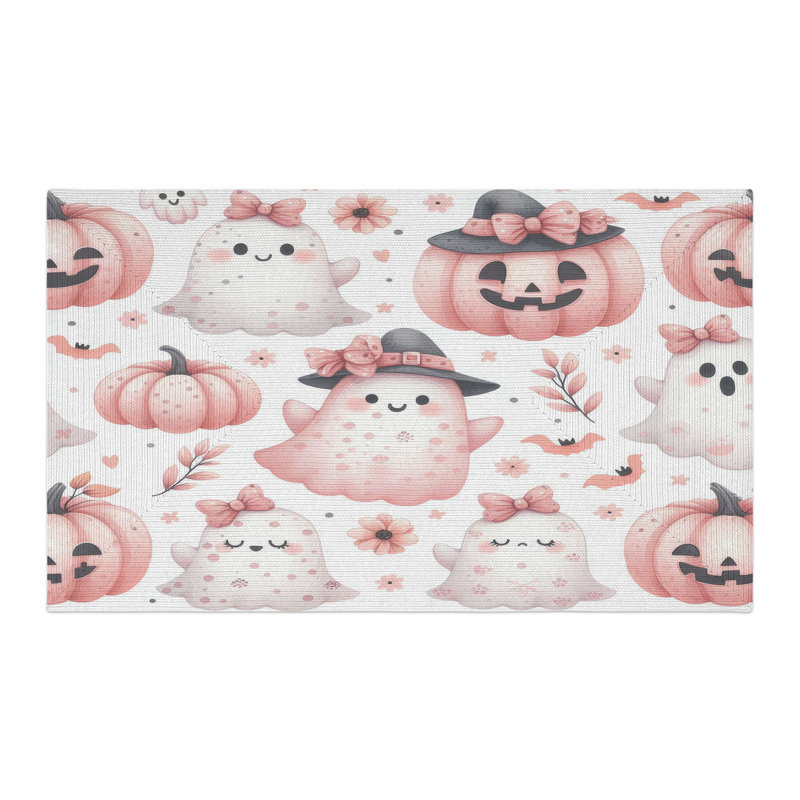 Tapis tressé Boo & Gourd Fest, Rectangulaire 3 pi x 5 pi