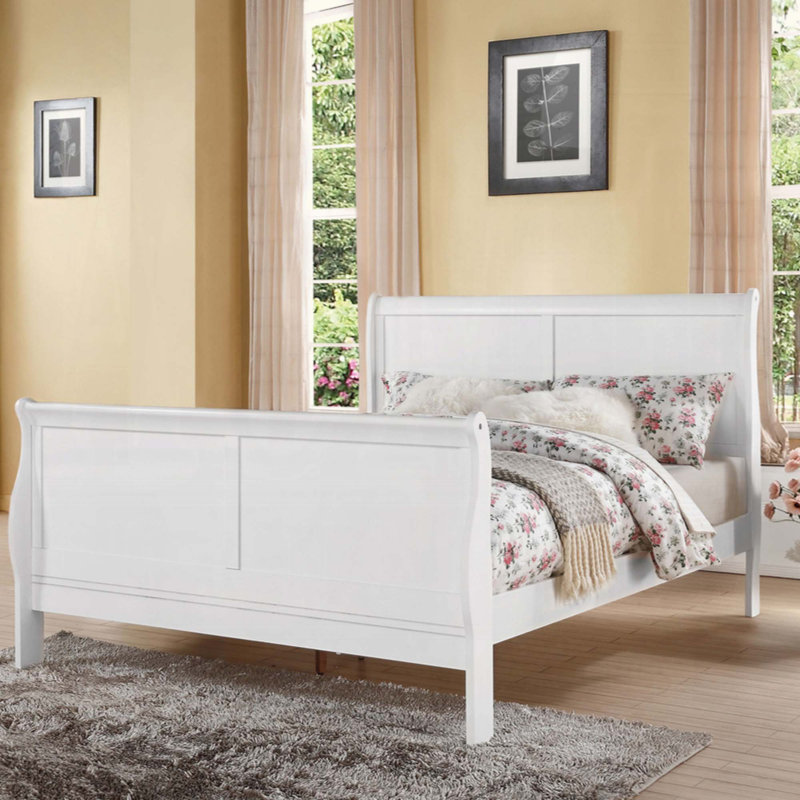 Riyah Bed, White, Full