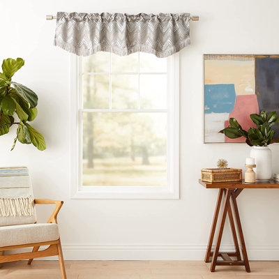 Chevron Tailored Window Valance