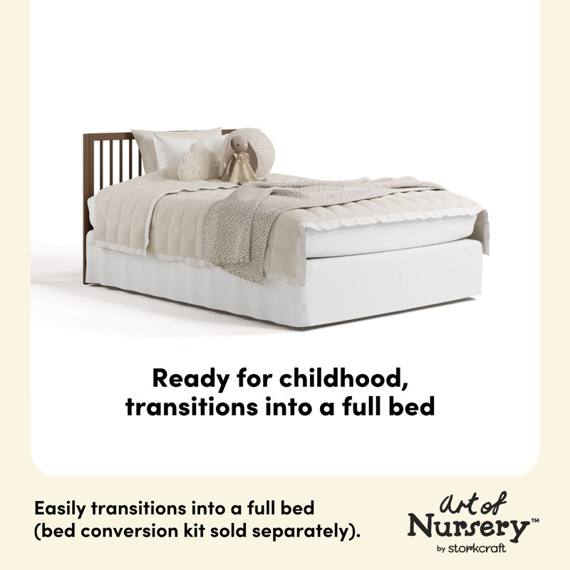 Storkcraft Casablanca Deluxe 5-In-1 Convertible Crib, Hazelnut