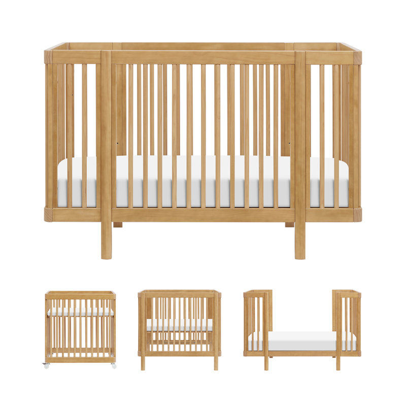 Pogo 8-in-1 Convertible Crib, Honey