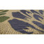 Tapis d'intérieur / extérieur bleu marine / vert à motif floral texturé Hagy-212622074