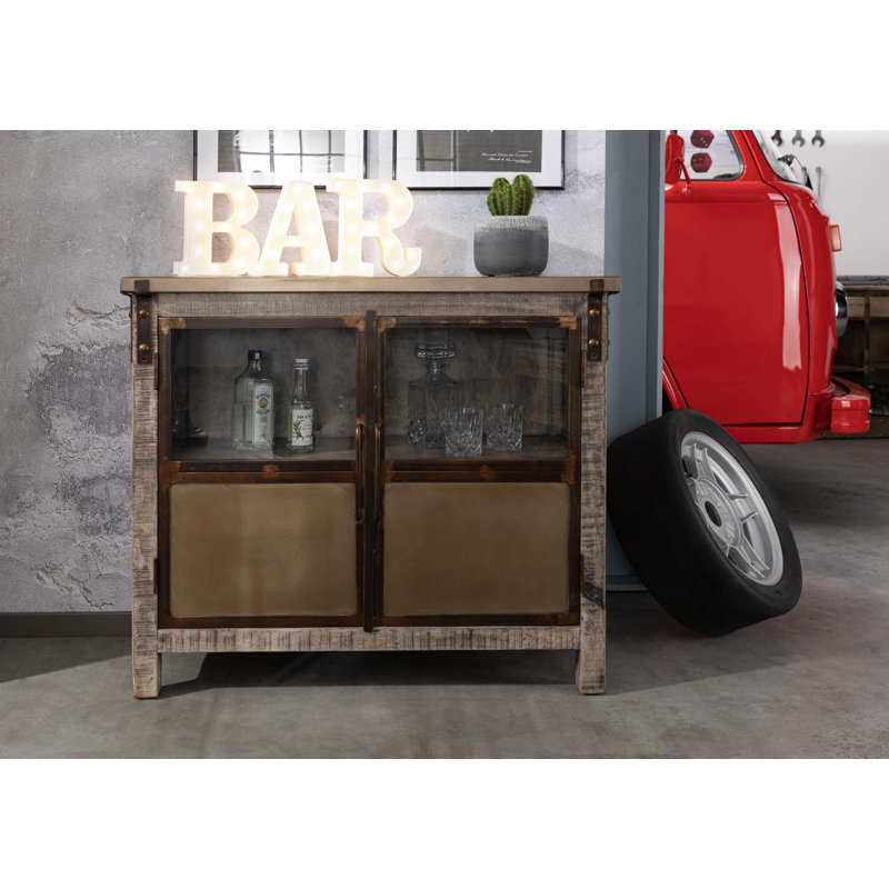 Heavy Industry 100cm Sideboard, Brown