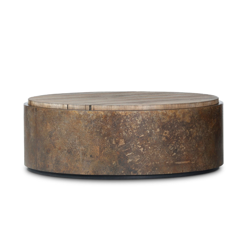 Kipp Coffee Table-Rust Aluminum