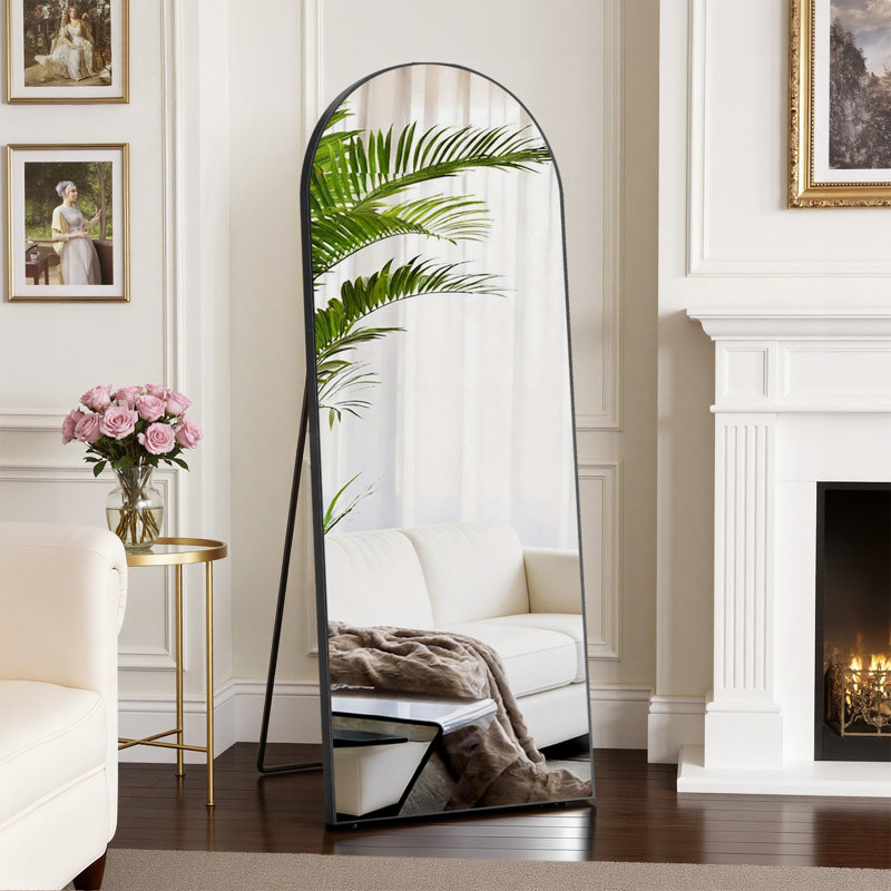 Miroir pleine grandeur, Noir, 58" x 19"