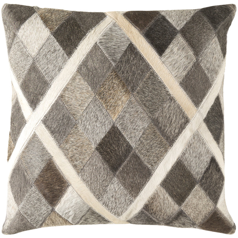 Coussin décoratif en cuir Lycaon