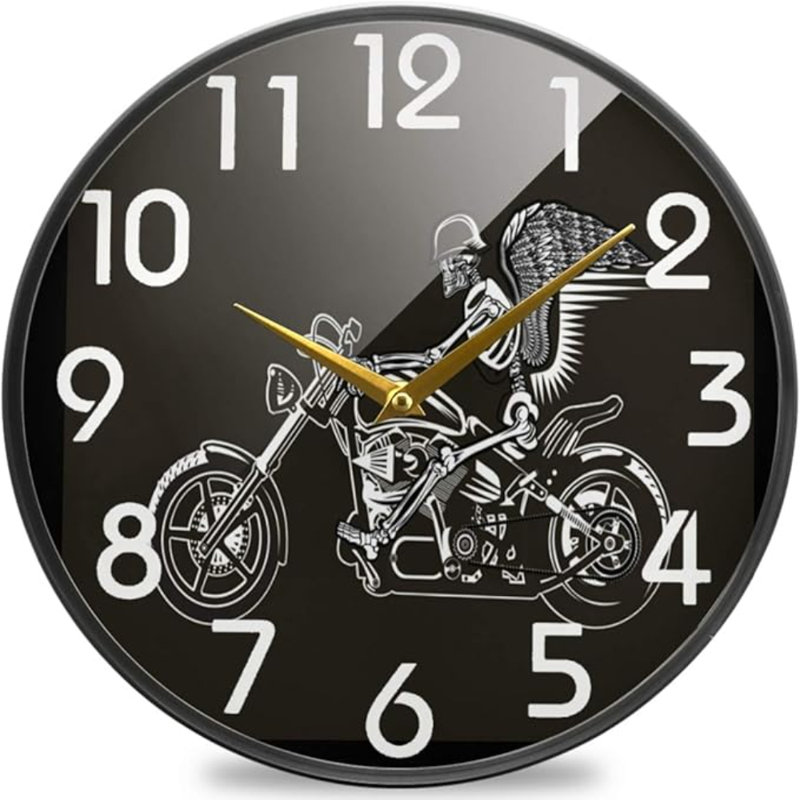 Horloge murale Naanle Chic Skull Guy