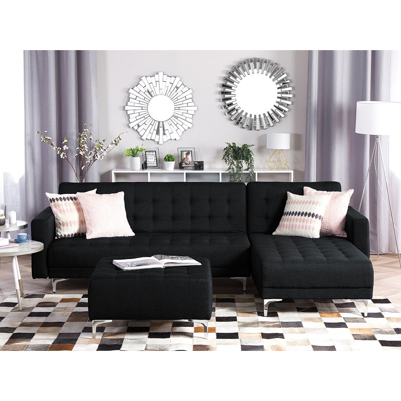 Petrolia 4 Seater Sofa Bed, Graphite Grey