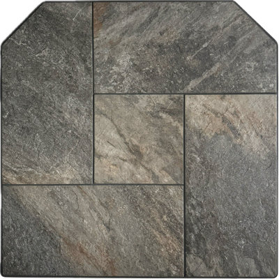 Flat Wall Hearth Pad - Iron Quartzite