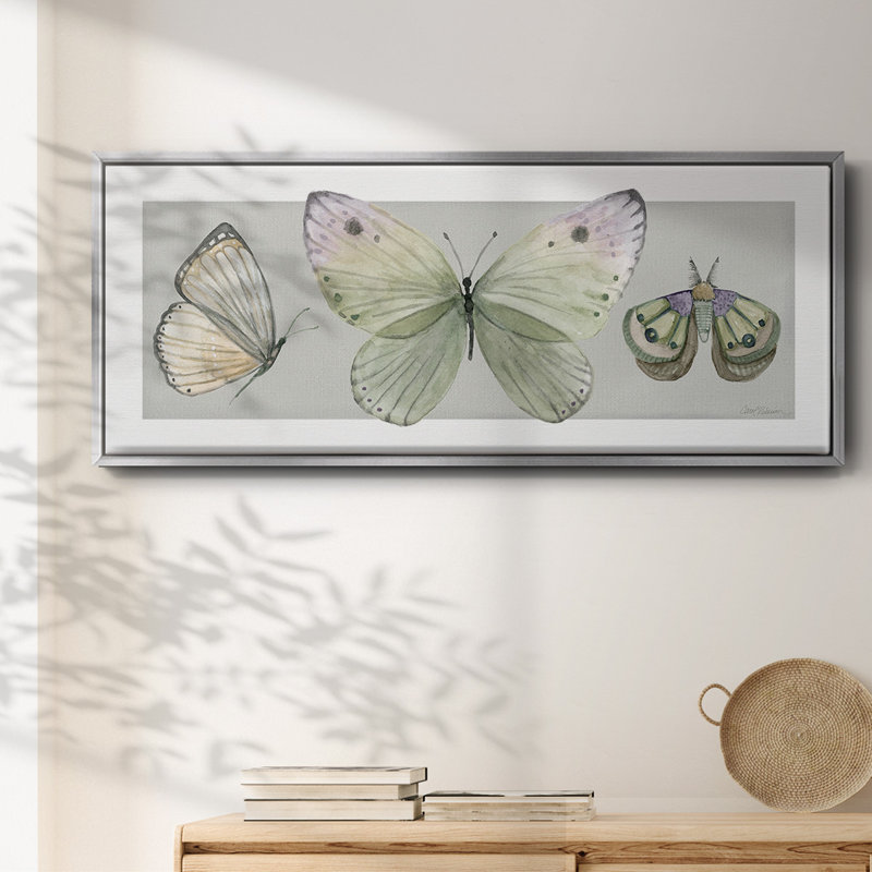 Jolis insectes II - toile encadrée, H 12 po x l 30 po