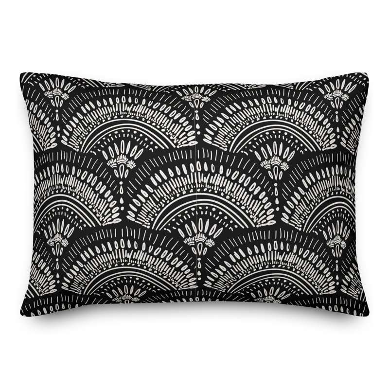 Coussin intérieur / extérieur bohème, H 18 po x l 18 po, Carré