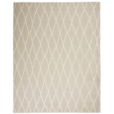 Tapis gris zone géométrique Pacific