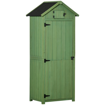 2.5 ft. W x 1.8 ft. D Solid Wood Tongue & Groove Steep Slope Tool Shed