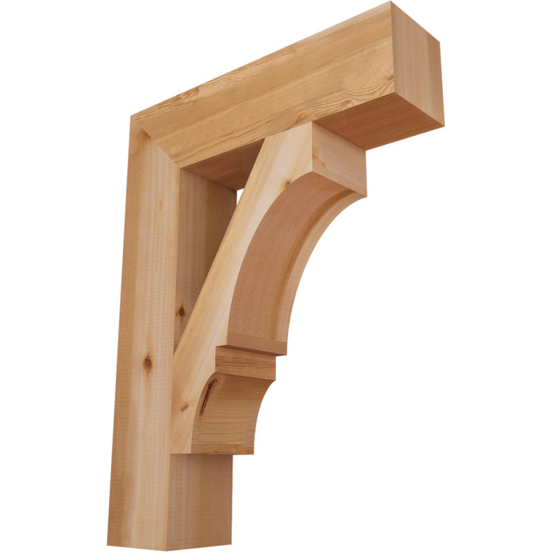 Support de bloc Balboa, Cèdre rouge de l'Ouest lisse, L 5 1/2 po x P 24 po x H 32 po