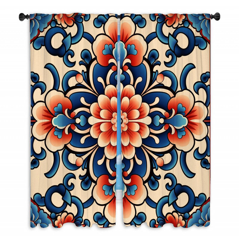 Paire de rideaux obscurcissant en polyester Joelyne, L 20 po x L 54 po