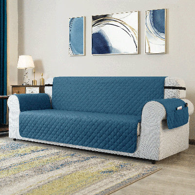 Reversible Comfort Non-Slip Box Cushion Loveseat Slipcover
