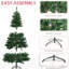 Arbre de Noël 6 pi avec 1000 pointes de branches denses et 250 branches artificielles à lumières DEL