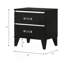 Table de chevet de style moderne, petite table de chevet, table de chevet 2 tiroirs, table de bout-129468630