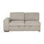 Canapé modulaire en taupe capitonné 2 pièces avec méridienne droite