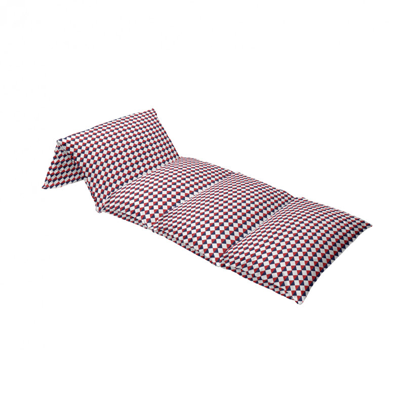Housse de coussin d'extérieur demi-triangles, H 2 po x l 36 po x P 88 po