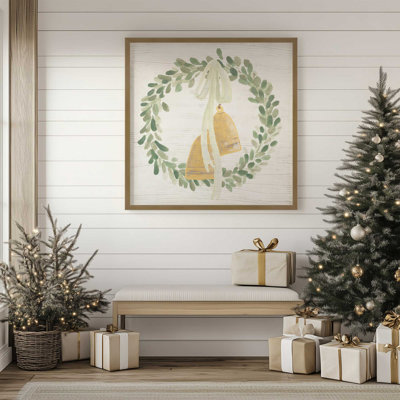Holiday Bells Wreath II Print