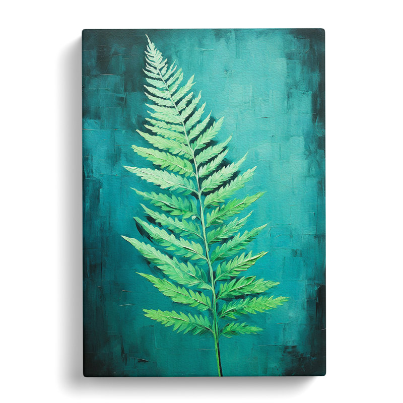 Fern Leaf Modern - No Frame Print, 50cm H x 35cm W x 3cm D