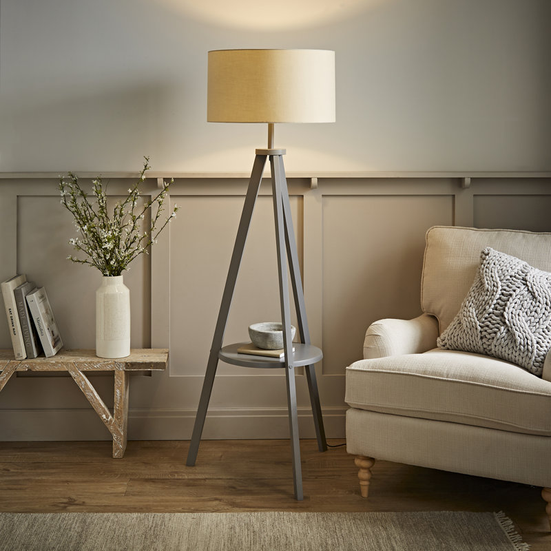132cm Tripod Floor Lamp, Natural
