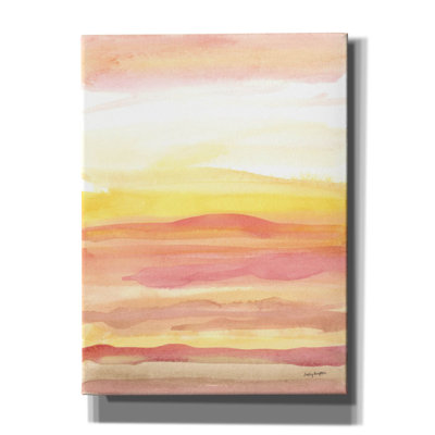 Epic Graffiti 'Pink Sunrise 1'  by Haley Knighten Canvas Wall Art, 40" x 54"