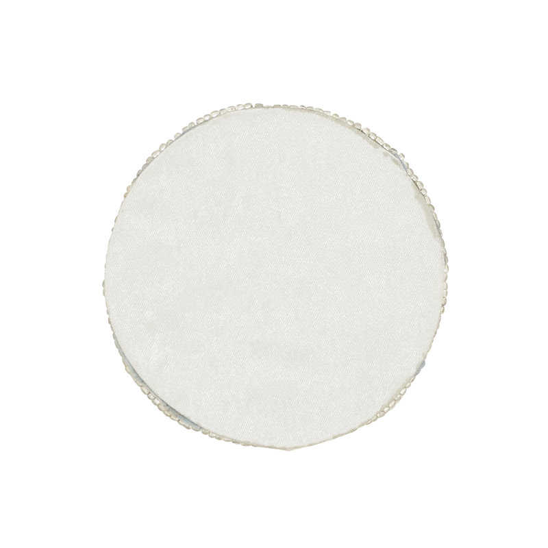 Sous-verre Snowflake Sparkle Beaded (ensemble de 4), Gris