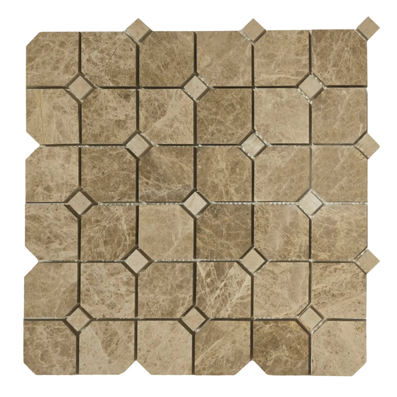 MOSAIQUE HEXAGONAL DE 2 po POLI, Emperador