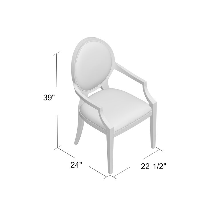 Wayfair Patino Linen King Louis Back Side Chair (Set of 2) 309.99