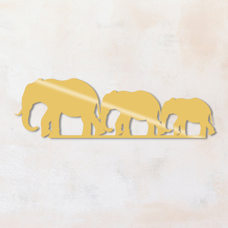 Wall Decor on Metal, Gold