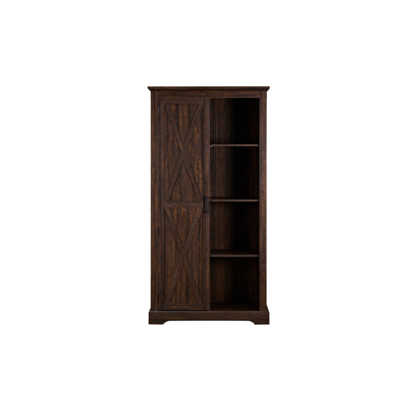 Armoire haute - garde-manger rustique. Rangement spacieux, tablettes réglables. Tablettes pour une organisation efficace.