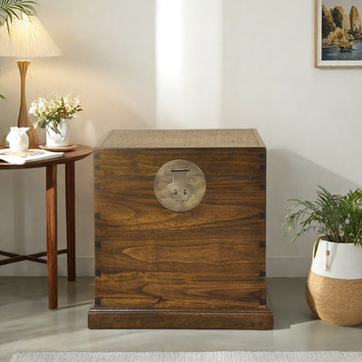 Small Solid Wood Accent Trunk