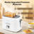 Longdeem 2-Slice Toaster 1.5" Extra Wide Slot Stainless Steel With High Lift Lever, 6 Presets & Bagel/Defrost/Cancel Function, Removal Crumb Tray, Under Base Cord Storage, White-121318423