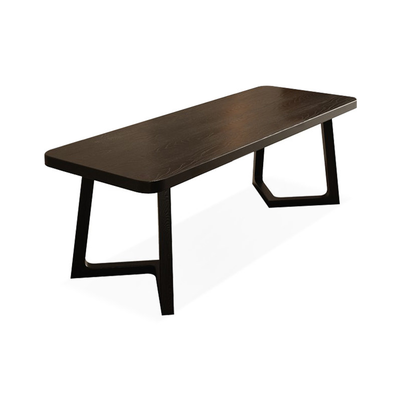 Bureau rectangulaire en bois massif, H 29,53 po x l 70,87 po x P 23,62 po